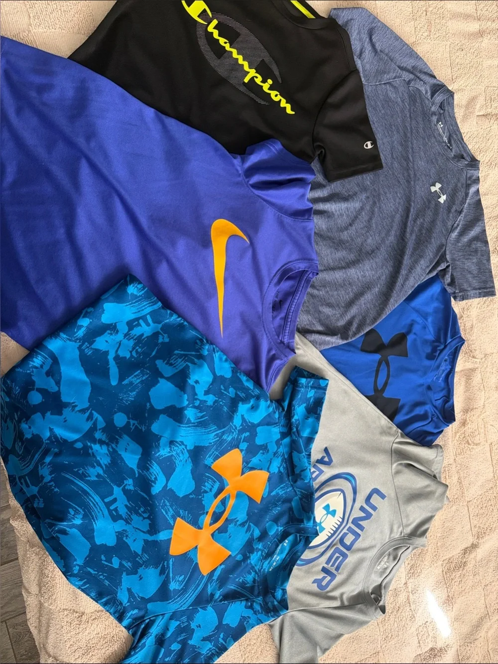 Lot of boys sporty dry fit tshirts